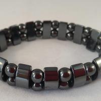 Bracelet double hematite 4 1