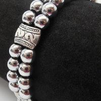 Bracelet double hematite 5 1