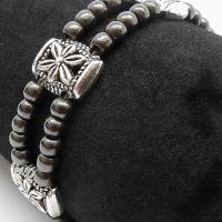 Bracelet double hematite 7 