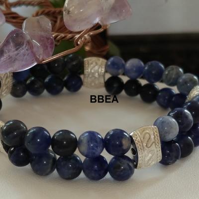 Bracelet double sodalite