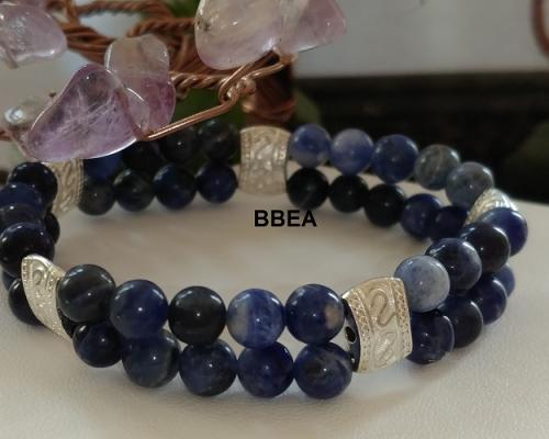 Bracelet double sodalite