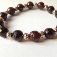 Bracelet grenat 2 