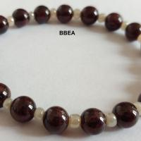 Bracelet grenat 4 