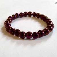 Bracelet hematite teintee 3 