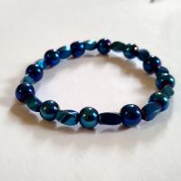 Bracelet hematite teintee 4 