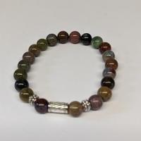 Bracelet homme agate indienne