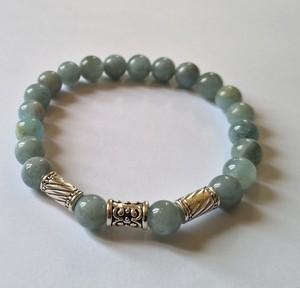 Bracelet homme aigue marine 1