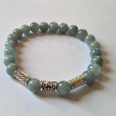 Bracelet homme aigue marine