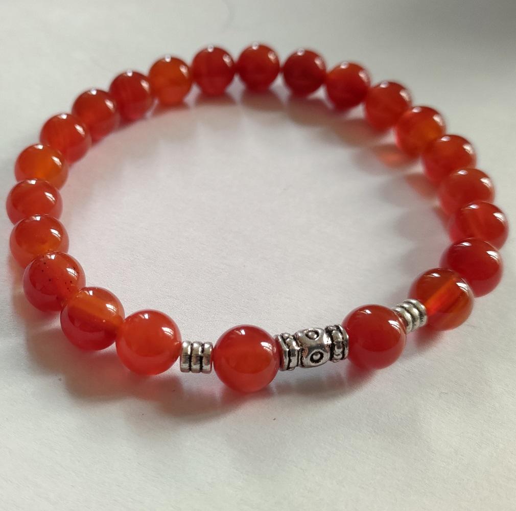 Bracelet homme cornaline 1