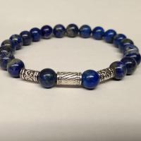 Bracelet homme lapis lazuli 2 