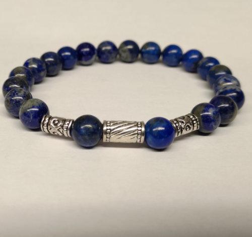 Bracelet homme lapis lazuli 3 1