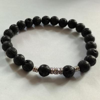 Bracelet homme pierre de lave