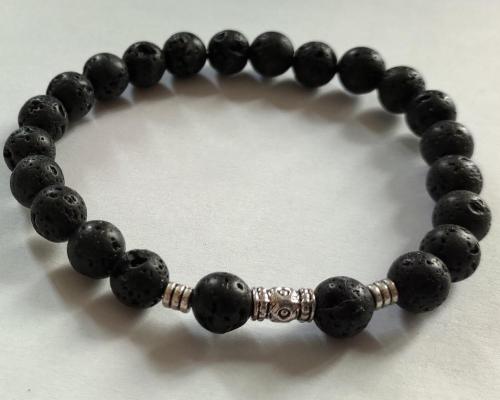 Bracelet homme pierre de lave