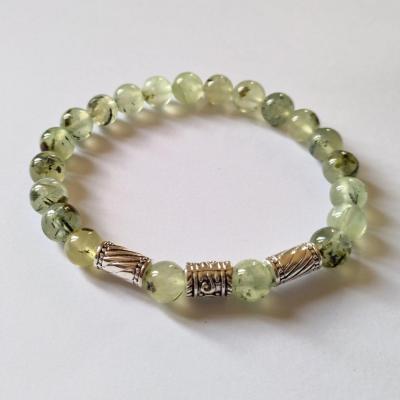 Bracelet homme prehnite 1