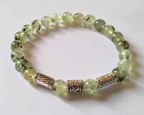 Bracelet homme prehnite 1 