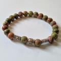 Bracelet homme unakite 1