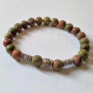 Bracelet homme unakite 1