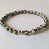 Bracelet jaspe dalmatien 1
