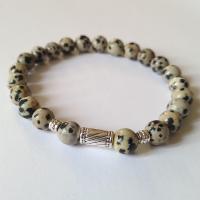 Bracelet jaspe dalmatien 2 1