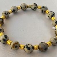 Bracelet jaspe dalmatien 2 2