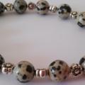 Bracelet jaspe dalmatien 2 