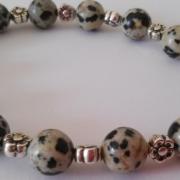 Bracelet jaspe dalmatien 2 