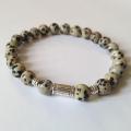 Bracelet jaspe dalmatien homme 3 