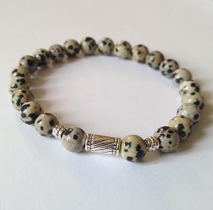 Bracelet jaspe dalmatien homme 3 