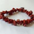 Bracelet jaspe rouge chips 1