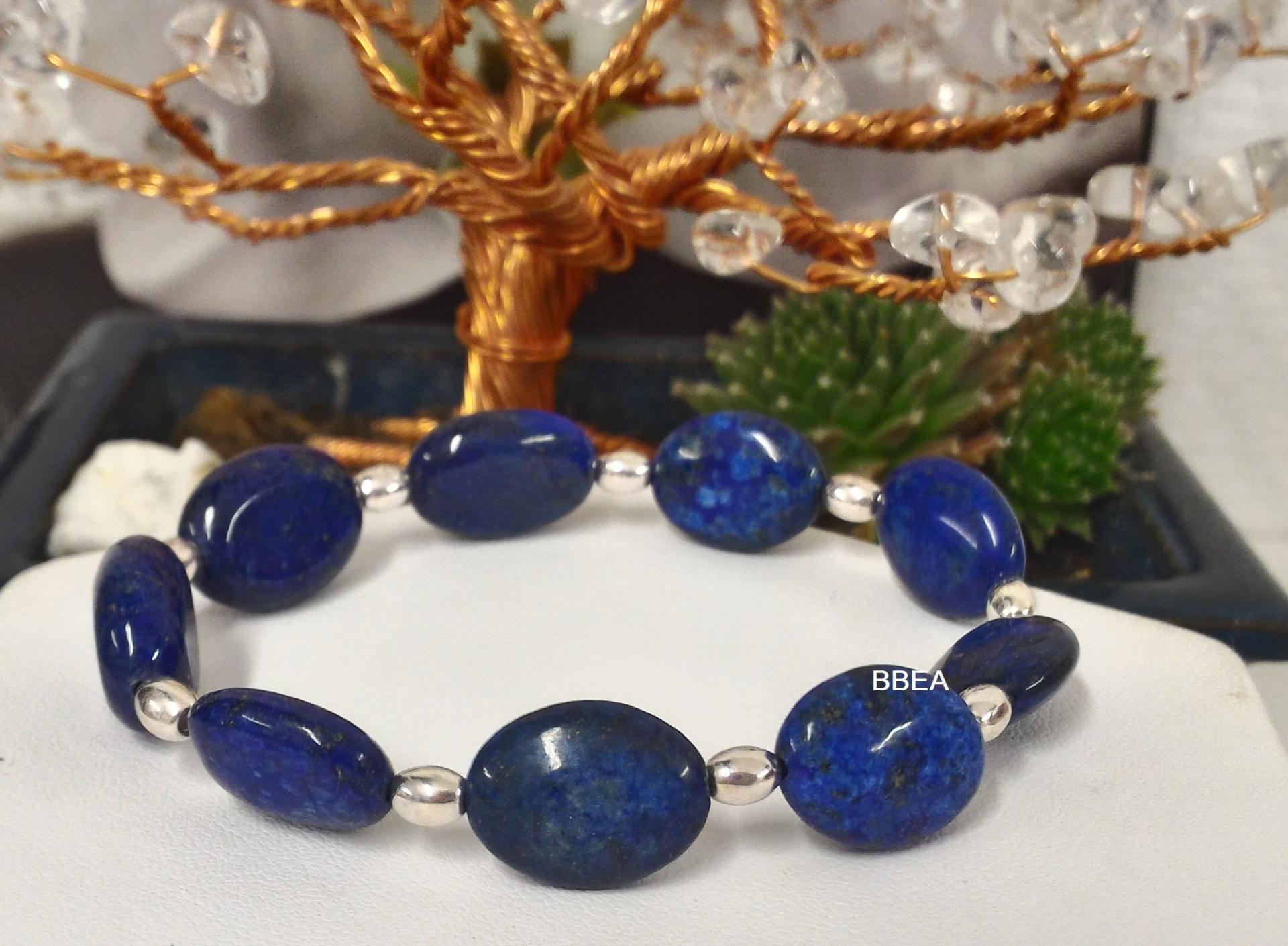 Bracelet lapis lazuli 5 