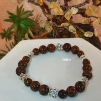 Bracelet obsidienne acajou 2 