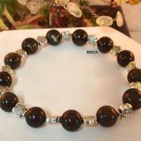 Bracelet obsidienne doree 1 2