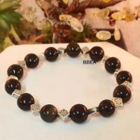 Bracelet obsidienne doree 2 3