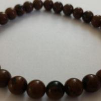 Bracelet obsidienne marron 2 