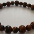 Bracelet obsidienne marron