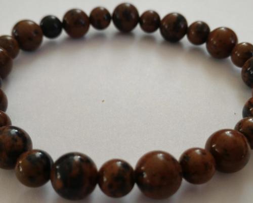 Bracelet obsidienne marron