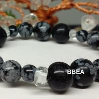 Bracelet obsidienne neige 3