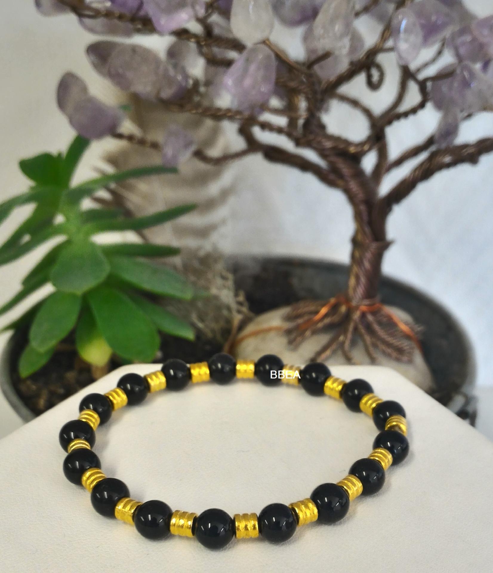 Obsidienne noire Bracelet pierre naturelle Lithothérapie minéraux Obsidienne noire Bracelet pierre naturelle Lithothérapie minéraux