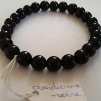 Bracelet obsidienne noire 3