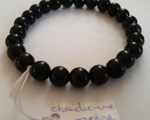Bracelet obsidienne noire 3