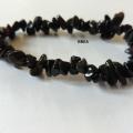 Bracelet obsidienne noire chips 1