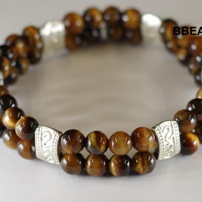 Bracelet oeil tigre double 1 1