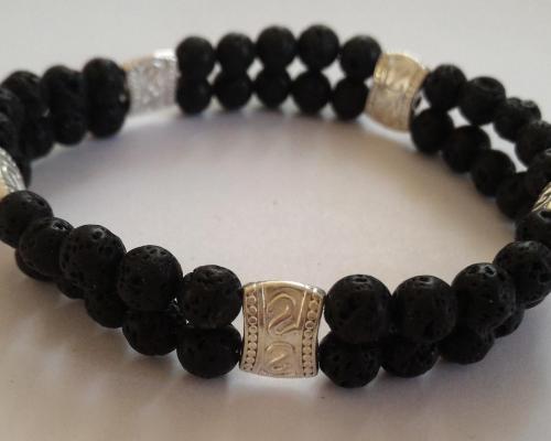 Bracelet pierre de lave 2 
