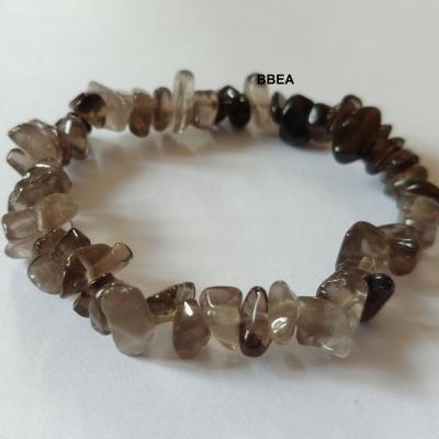 Bracelet quartz fume chips 2