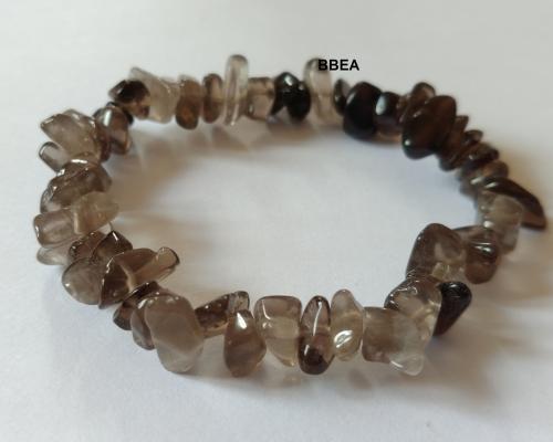 Bracelet quartz fume chips 2 