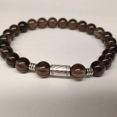 Bracelet quartz fume homme