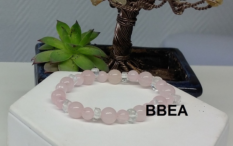 Bracelet quartz rose 4 1