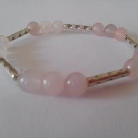 Bracelet quartz rose 6 