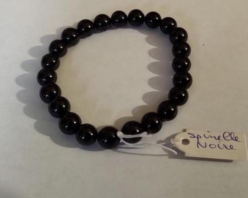 Bracelet spinelle noire