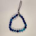 Bracelet tibetain agate bleue 4